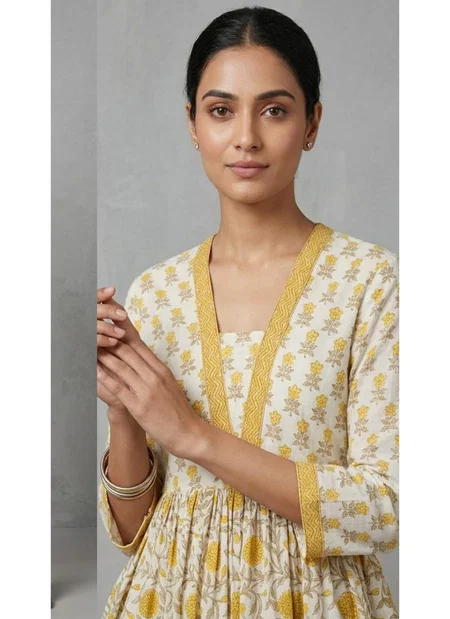 Naisha K 825 Cotton Printed Fancy Short Top Wholesale In India